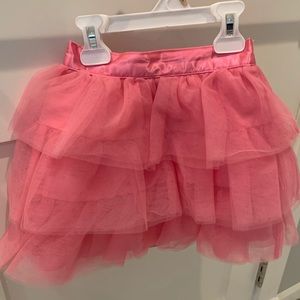 Janie Jack Juno valentine pink tulle ruffled skirt size 4 matching shirt listed